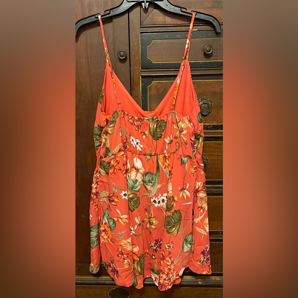 Lulu's Ulani Rusty Rose Floral Print Skater Dress 
Size M missing tie sash belt - Picture 7 of 13